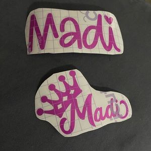 Custom vinyl decals
